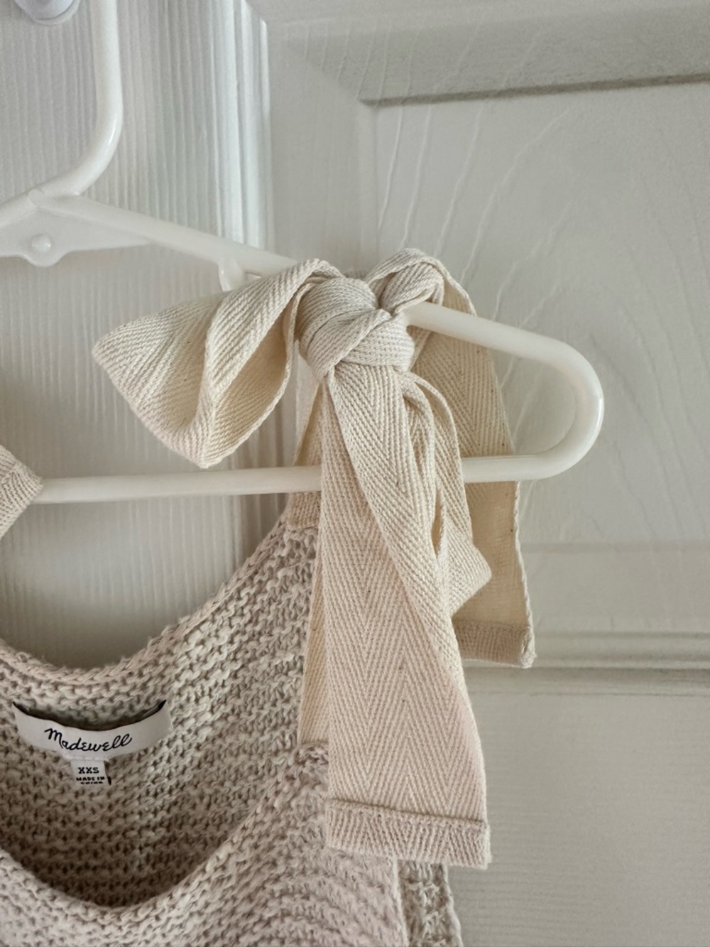 Madewell Cream Knit Sleeveless Sweater Tank - Picture 3 of 3